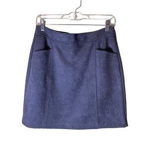 LOFT Faux Suede Skirt
